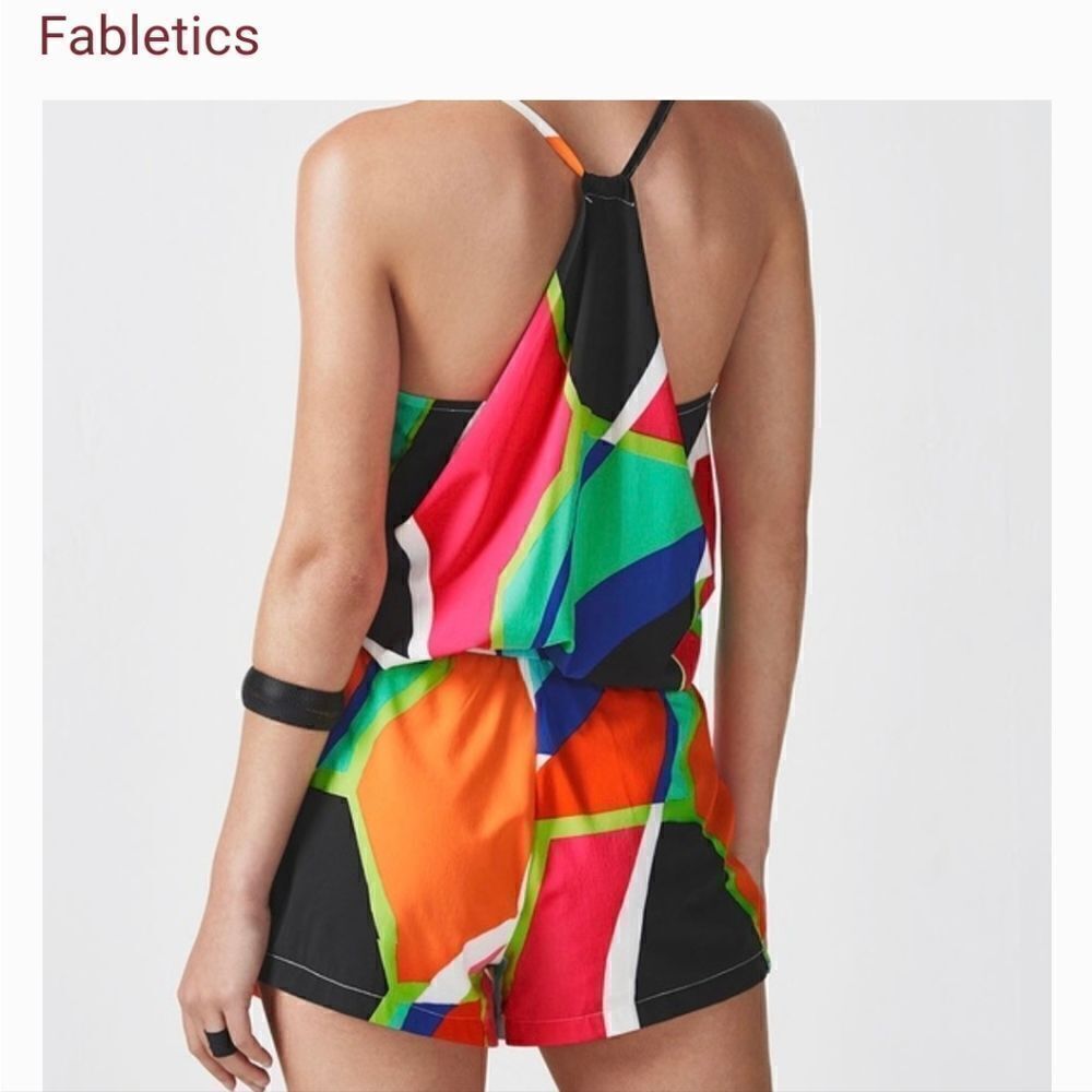 Fabletics Neema multicolored romper in popsicle p… - image 11